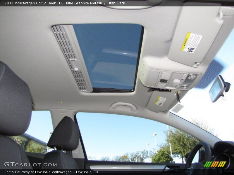 Blue Graphite Metallic / Titan Black 2011 Volkswagen Golf 2 Door TDI