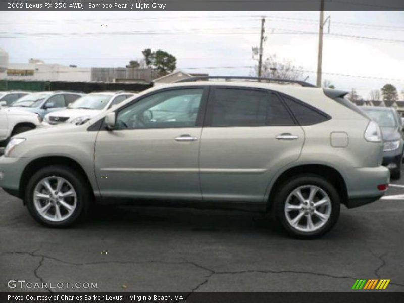 Bamboo Pearl / Light Gray 2009 Lexus RX 350 AWD