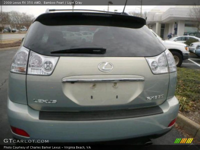 Bamboo Pearl / Light Gray 2009 Lexus RX 350 AWD