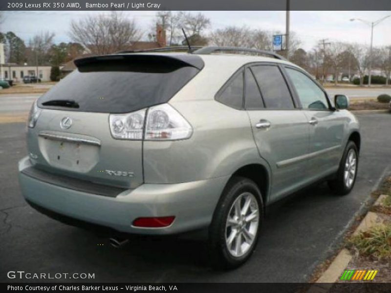 Bamboo Pearl / Light Gray 2009 Lexus RX 350 AWD