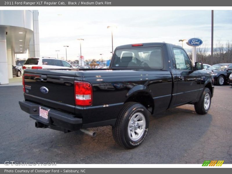 Black / Medium Dark Flint 2011 Ford Ranger XLT Regular Cab