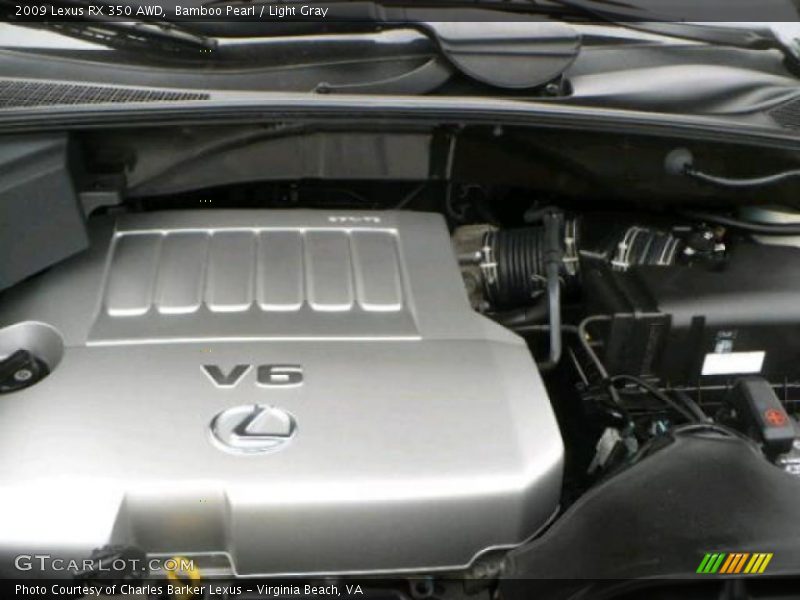 Bamboo Pearl / Light Gray 2009 Lexus RX 350 AWD