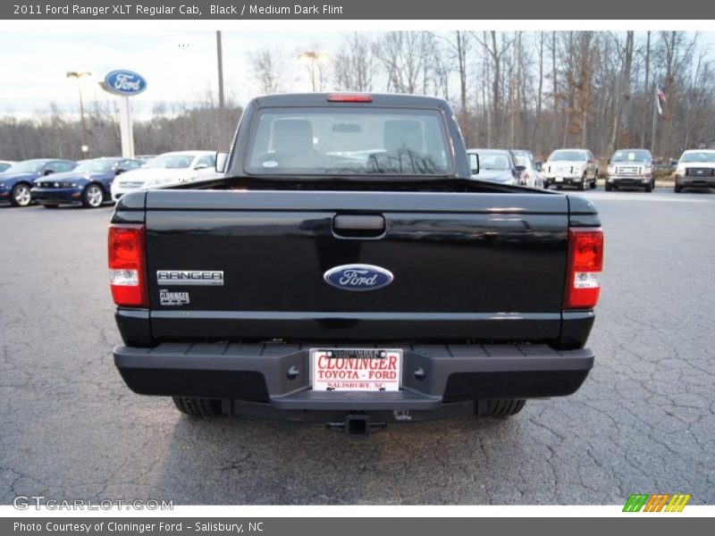 Black / Medium Dark Flint 2011 Ford Ranger XLT Regular Cab