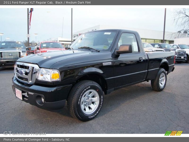 Front 3/4 View of 2011 Ranger XLT Regular Cab