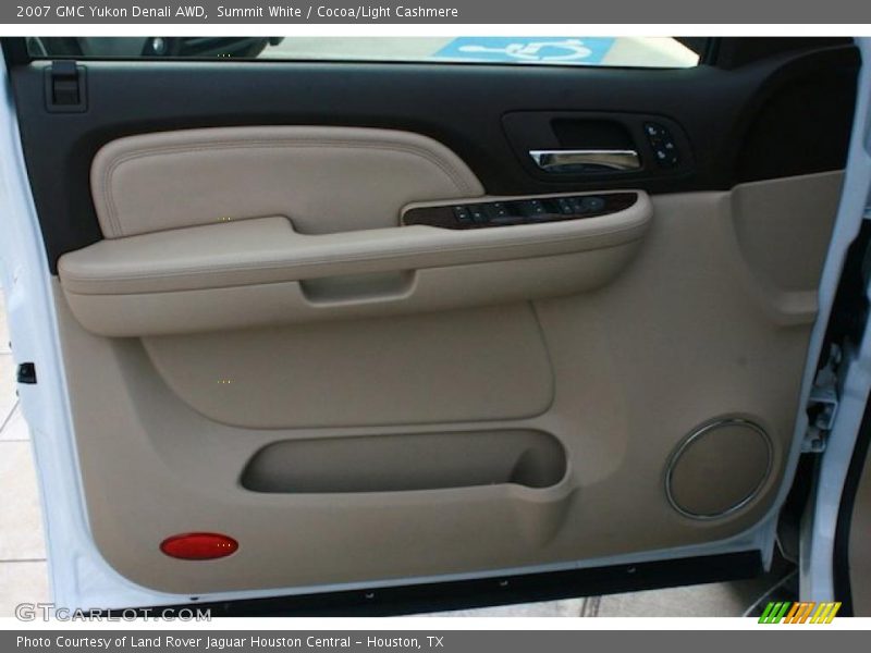 Summit White / Cocoa/Light Cashmere 2007 GMC Yukon Denali AWD