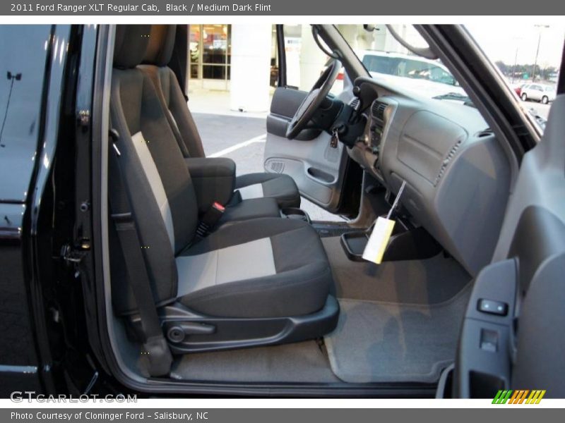 Black / Medium Dark Flint 2011 Ford Ranger XLT Regular Cab