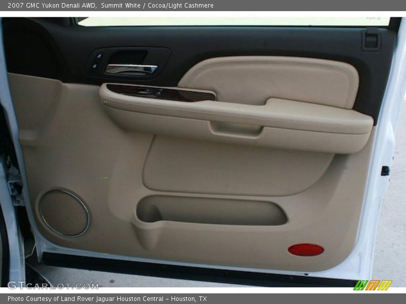 Summit White / Cocoa/Light Cashmere 2007 GMC Yukon Denali AWD