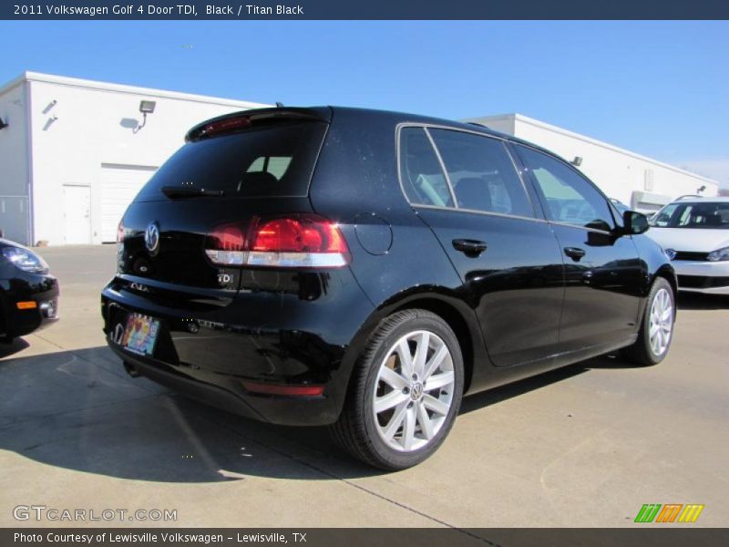 Black / Titan Black 2011 Volkswagen Golf 4 Door TDI