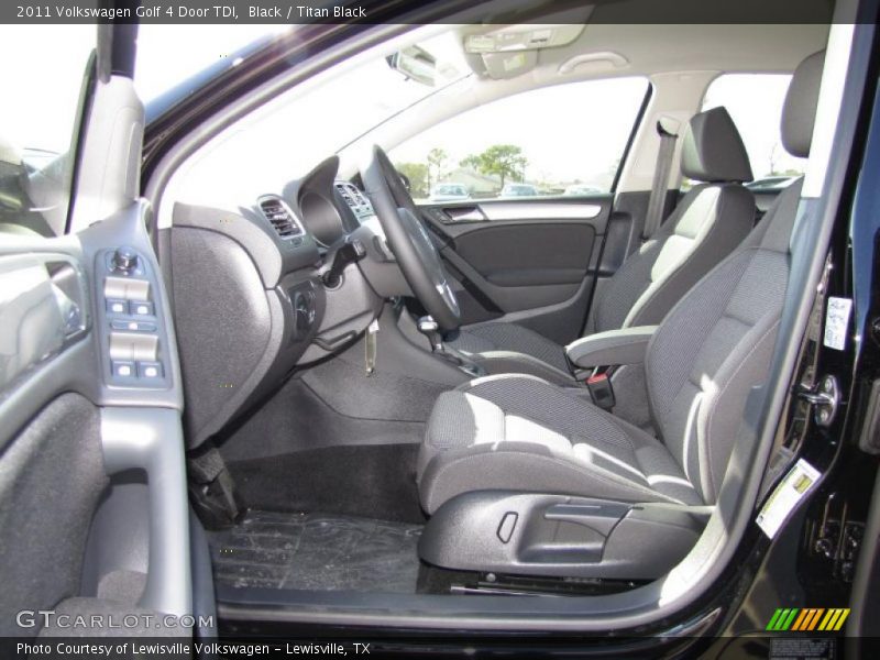 Black / Titan Black 2011 Volkswagen Golf 4 Door TDI