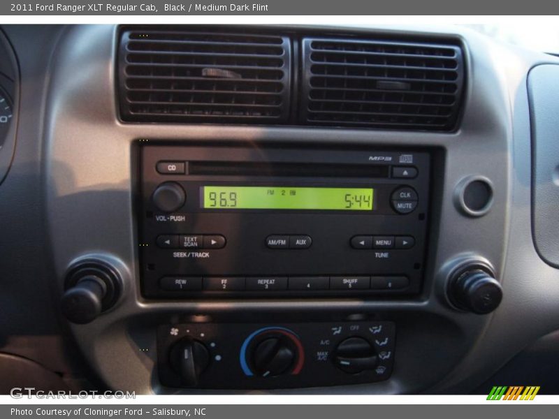 Black / Medium Dark Flint 2011 Ford Ranger XLT Regular Cab