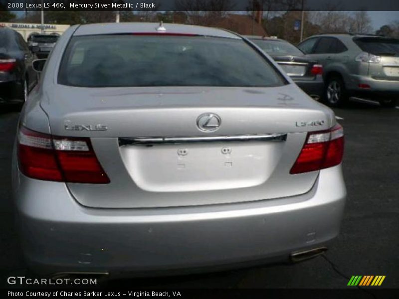 Mercury Silver Metallic / Black 2008 Lexus LS 460