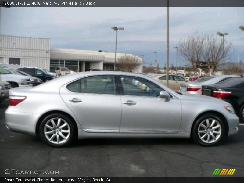 Mercury Silver Metallic / Black 2008 Lexus LS 460