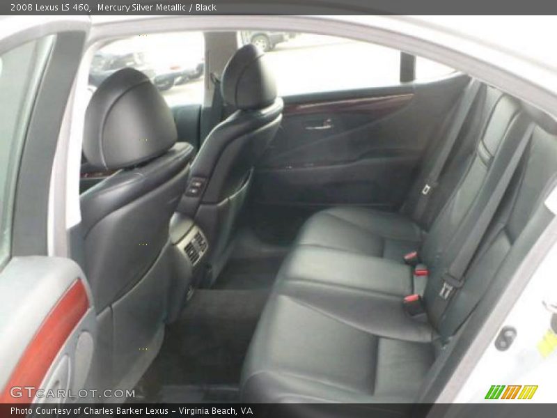 Mercury Silver Metallic / Black 2008 Lexus LS 460