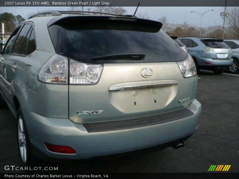 Bamboo Green Pearl / Light Gray 2007 Lexus RX 350 AWD