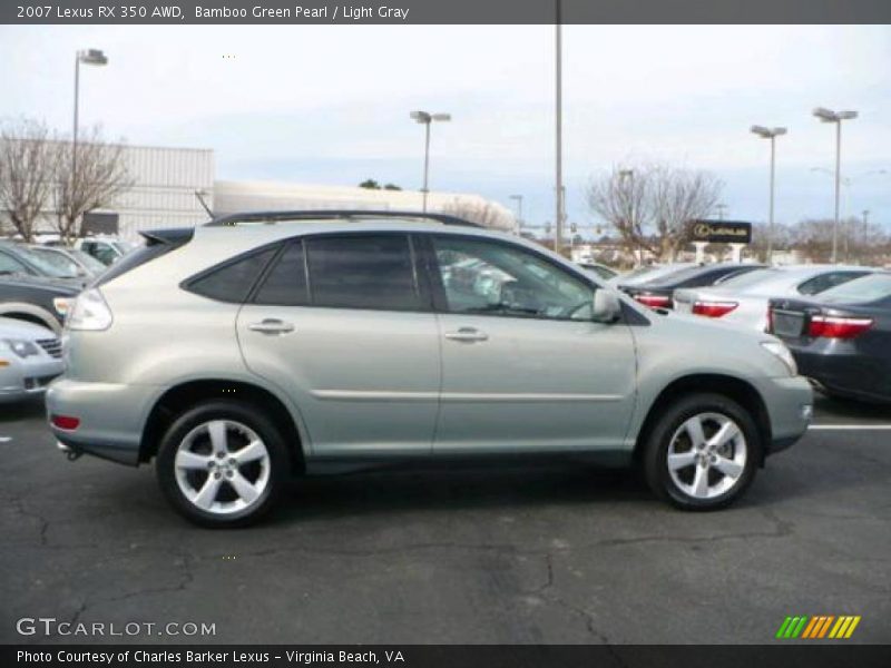 Bamboo Green Pearl / Light Gray 2007 Lexus RX 350 AWD