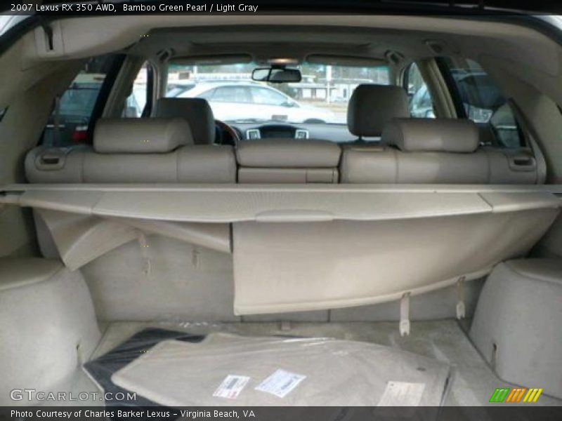 Bamboo Green Pearl / Light Gray 2007 Lexus RX 350 AWD