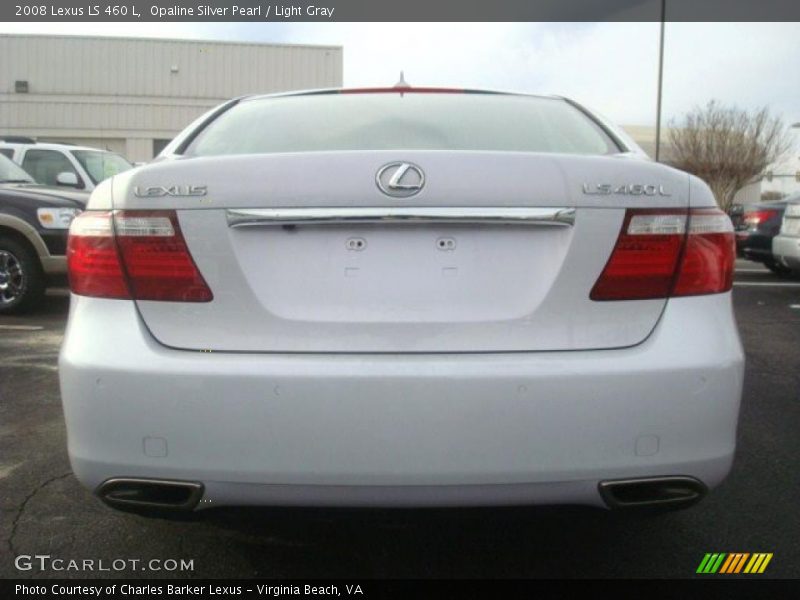 Opaline Silver Pearl / Light Gray 2008 Lexus LS 460 L