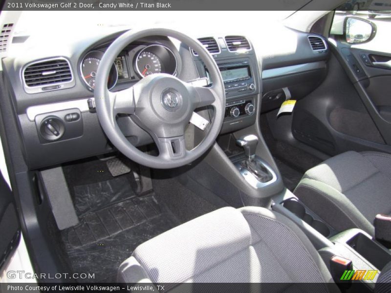  2011 Golf 2 Door Titan Black Interior