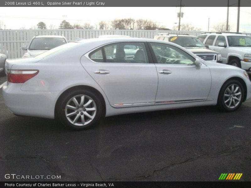 Opaline Silver Pearl / Light Gray 2008 Lexus LS 460 L