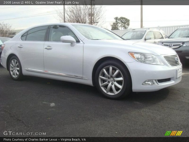 Opaline Silver Pearl / Light Gray 2008 Lexus LS 460 L