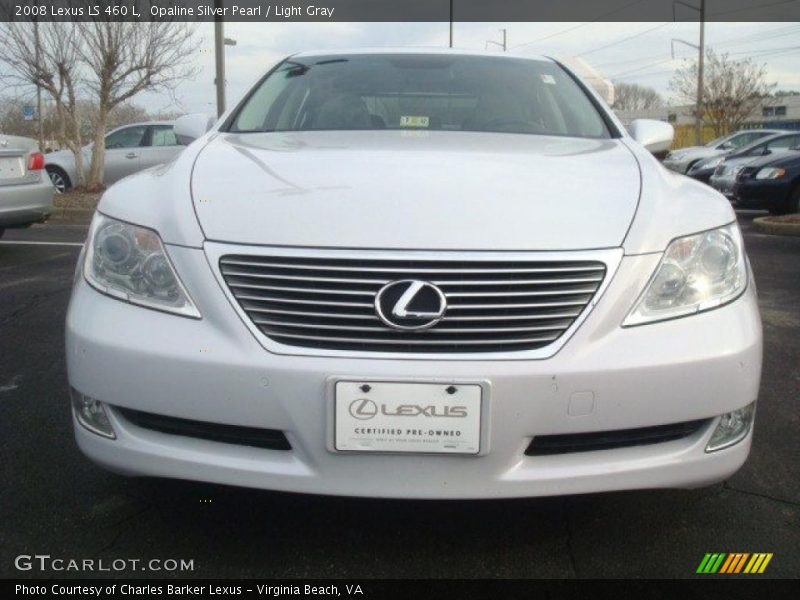Opaline Silver Pearl / Light Gray 2008 Lexus LS 460 L