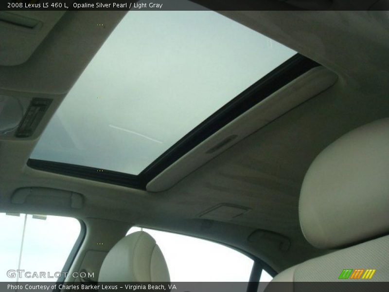 Opaline Silver Pearl / Light Gray 2008 Lexus LS 460 L