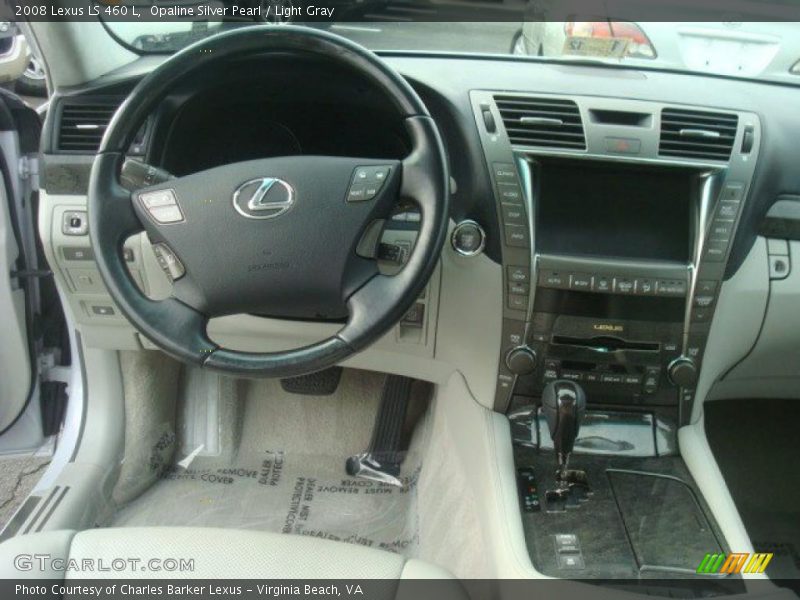 Opaline Silver Pearl / Light Gray 2008 Lexus LS 460 L