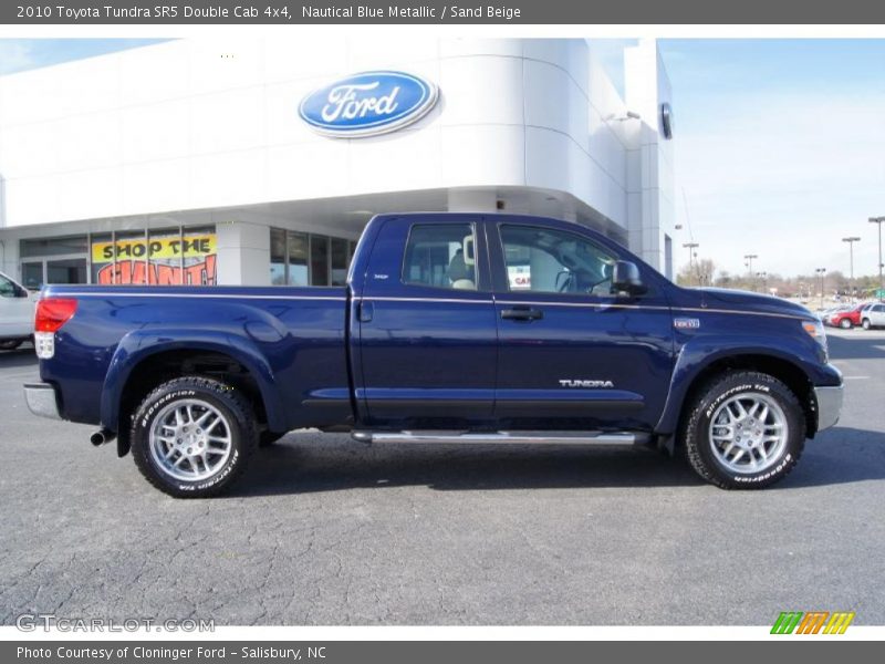 Nautical Blue Metallic / Sand Beige 2010 Toyota Tundra SR5 Double Cab 4x4