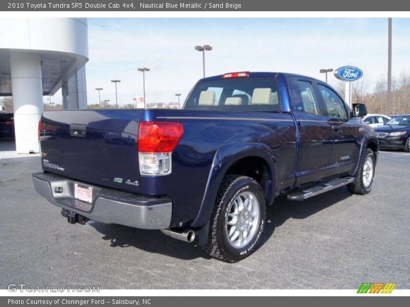 Nautical Blue Metallic / Sand Beige 2010 Toyota Tundra SR5 Double Cab 4x4