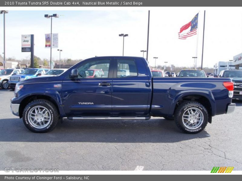 Nautical Blue Metallic / Sand Beige 2010 Toyota Tundra SR5 Double Cab 4x4