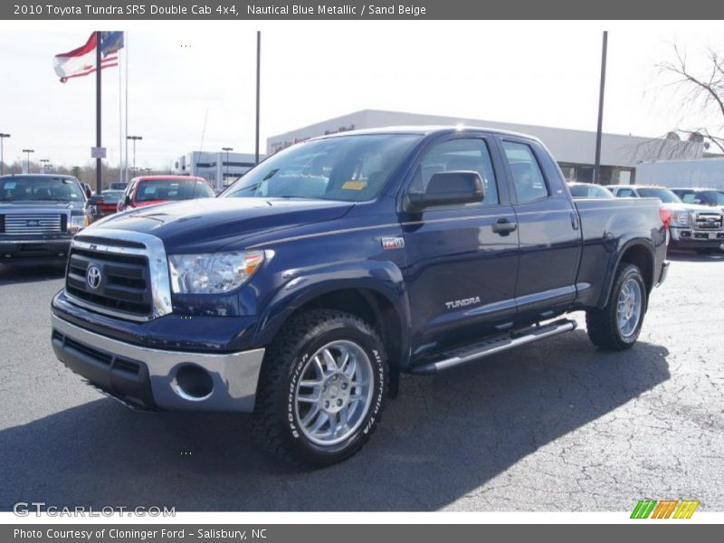 Nautical Blue Metallic / Sand Beige 2010 Toyota Tundra SR5 Double Cab 4x4