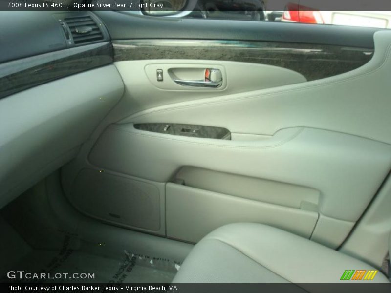 Opaline Silver Pearl / Light Gray 2008 Lexus LS 460 L