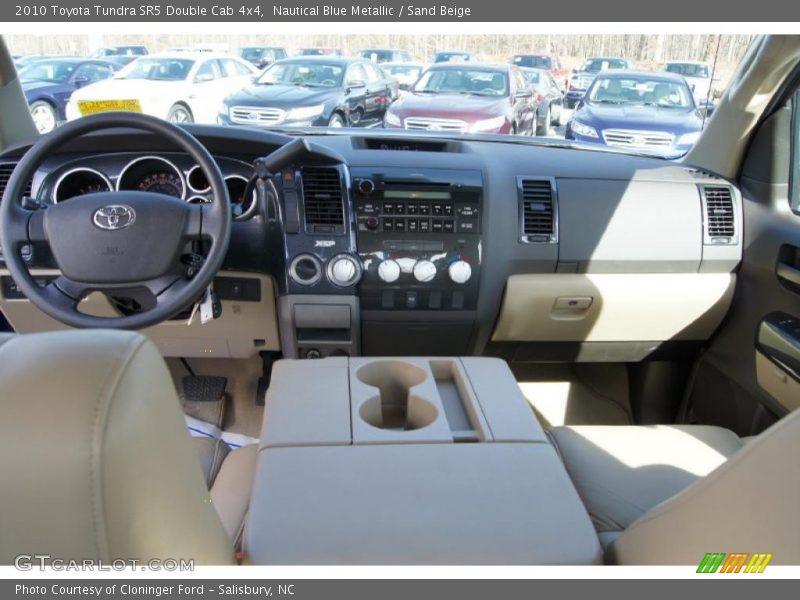 Nautical Blue Metallic / Sand Beige 2010 Toyota Tundra SR5 Double Cab 4x4