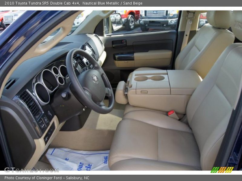 Nautical Blue Metallic / Sand Beige 2010 Toyota Tundra SR5 Double Cab 4x4