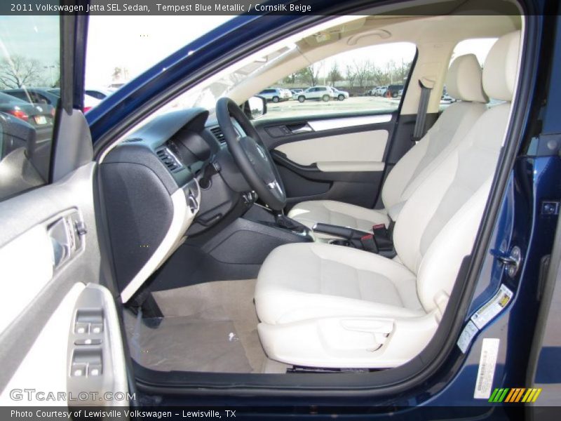 Tempest Blue Metallic / Cornsilk Beige 2011 Volkswagen Jetta SEL Sedan