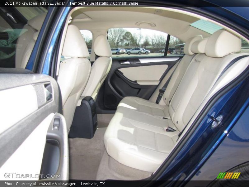Tempest Blue Metallic / Cornsilk Beige 2011 Volkswagen Jetta SEL Sedan