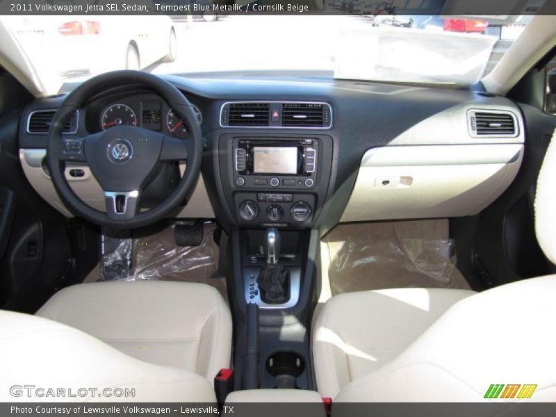 Tempest Blue Metallic / Cornsilk Beige 2011 Volkswagen Jetta SEL Sedan