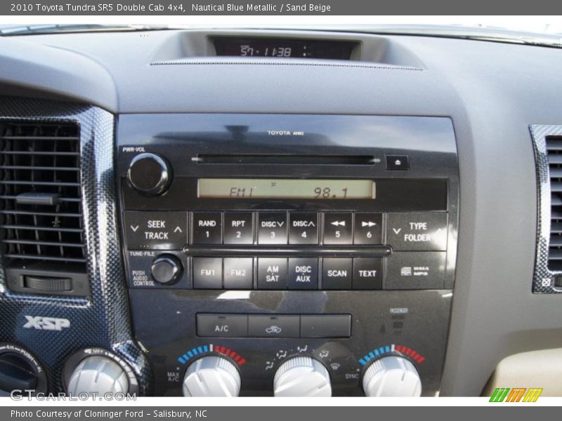 Nautical Blue Metallic / Sand Beige 2010 Toyota Tundra SR5 Double Cab 4x4