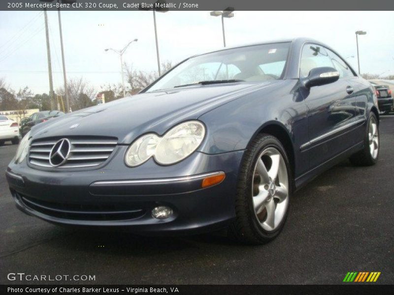 Cadet Blue Metallic / Stone 2005 Mercedes-Benz CLK 320 Coupe