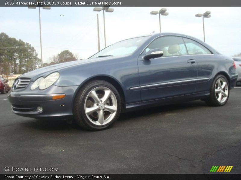 Cadet Blue Metallic / Stone 2005 Mercedes-Benz CLK 320 Coupe