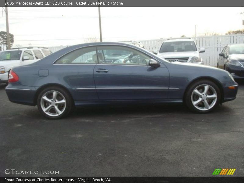 Cadet Blue Metallic / Stone 2005 Mercedes-Benz CLK 320 Coupe