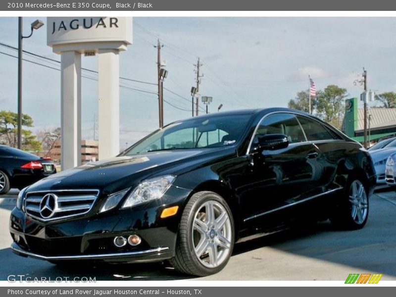 Black / Black 2010 Mercedes-Benz E 350 Coupe