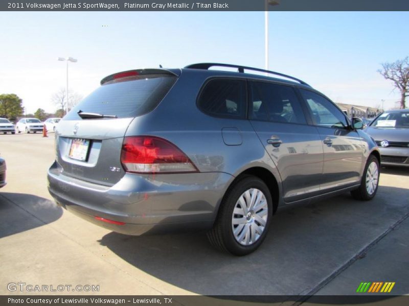 Platinum Gray Metallic / Titan Black 2011 Volkswagen Jetta S SportWagen
