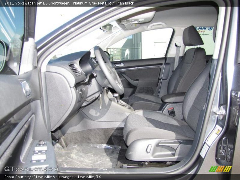 Platinum Gray Metallic / Titan Black 2011 Volkswagen Jetta S SportWagen