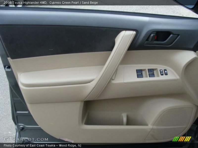 Cypress Green Pearl / Sand Beige 2008 Toyota Highlander 4WD