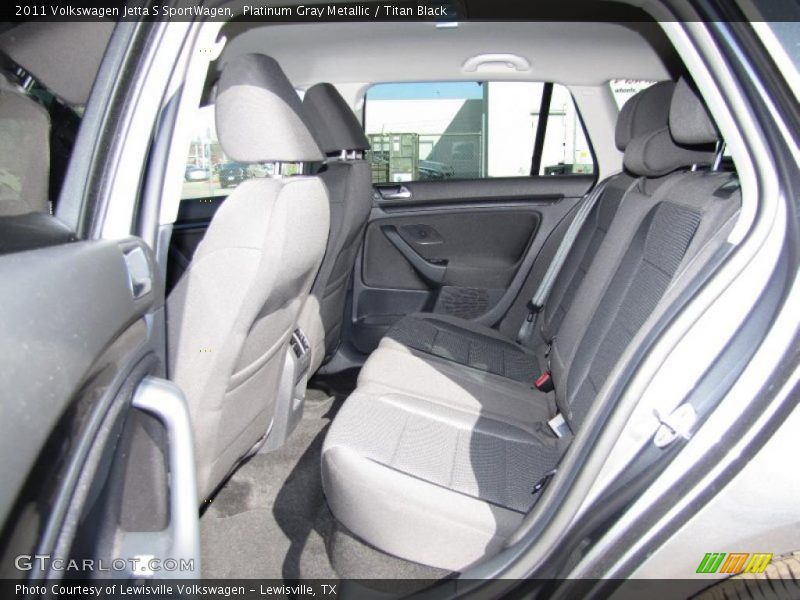 Platinum Gray Metallic / Titan Black 2011 Volkswagen Jetta S SportWagen
