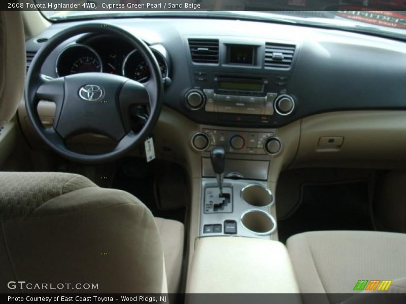 Cypress Green Pearl / Sand Beige 2008 Toyota Highlander 4WD