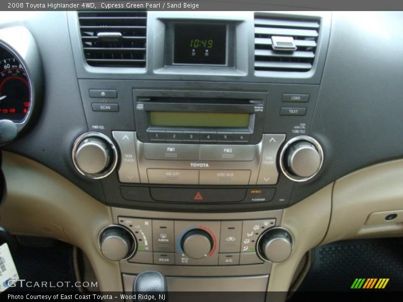 Cypress Green Pearl / Sand Beige 2008 Toyota Highlander 4WD
