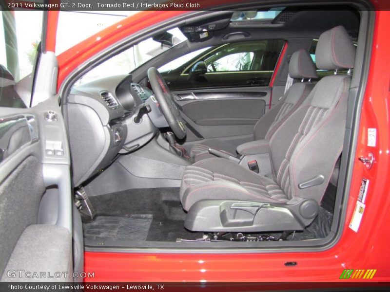 Tornado Red / Interlagos Plaid Cloth 2011 Volkswagen GTI 2 Door