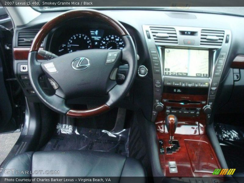 Smokey Granite Mica / Black 2007 Lexus LS 460